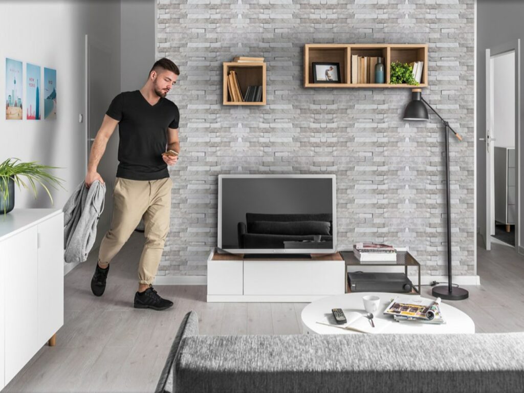 Decorative Wall Panels Neptune 400 grey-brick