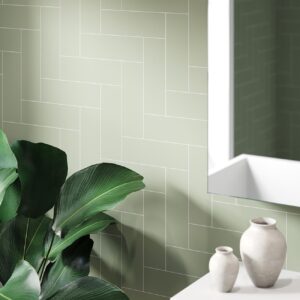 Fibo tile alternative Olive straight herringbone