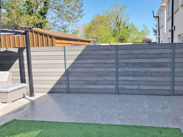 Composite Fencing Top Bottom Fence Trims & Accessories Grey - Image 4