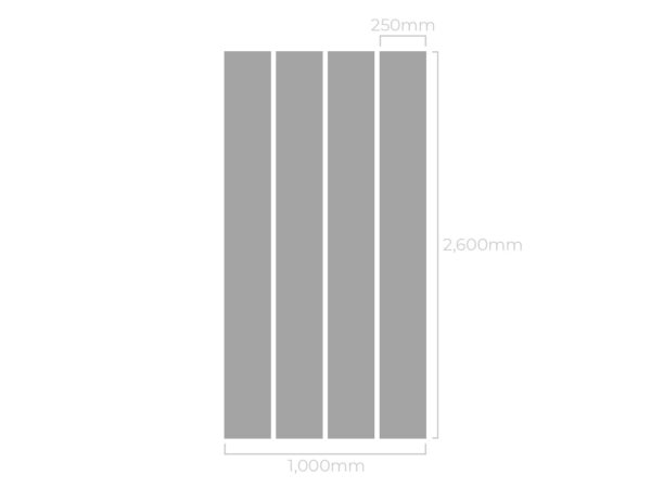 Sample- Neptune White Sparkle 7.5mm 2.6m pk4 - Image 5