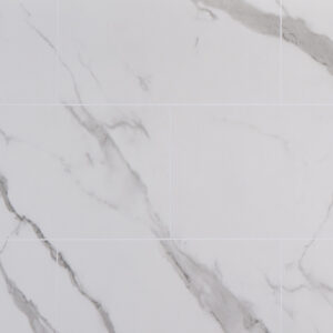 Grout Line Matt Carrara Marble Tile - - Neptune 1000 - PVC Wall Panel - 1m - (Single Pack)