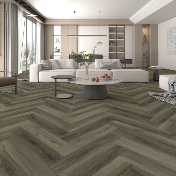 Lexington Oak Herringbone Planks SPC Flooring 1.56m2 per pack