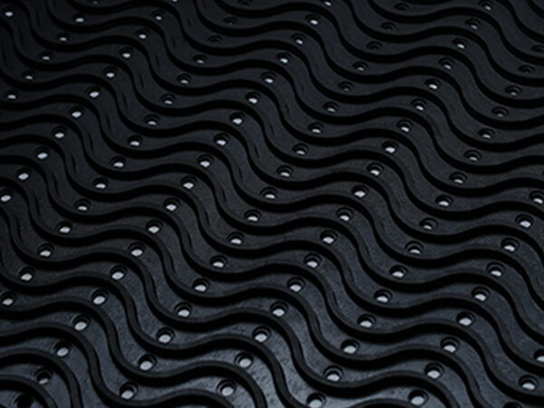 1.2cm Rubber Wave Mat (90cm x 1.5m) - Image 2