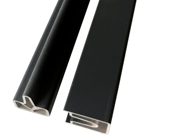 Composite Fencing Top Bottom Fence Trims & Accessories Charcoal