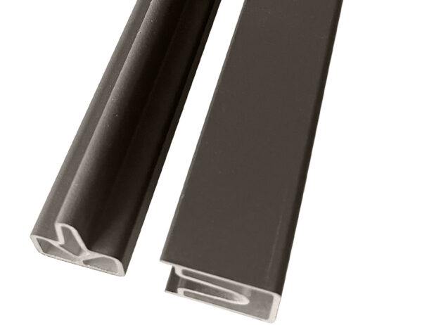 Composite Fencing Top Bottom Fence Trims & Accessories Grey