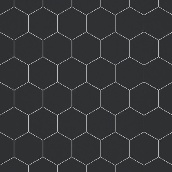 Fibo Black Silk Hexagon Tile - Image 10