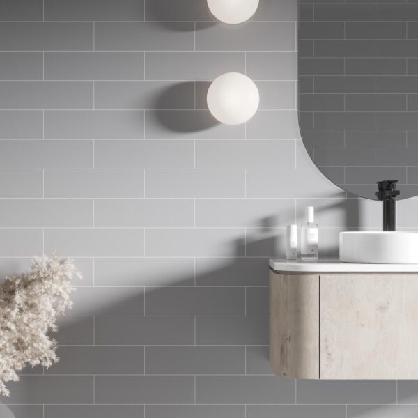 Fibo Medium Grey Brick Tile - Image 4