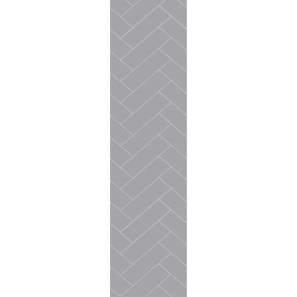 Fibo Medium Grey Herringbone Tile - Image 2