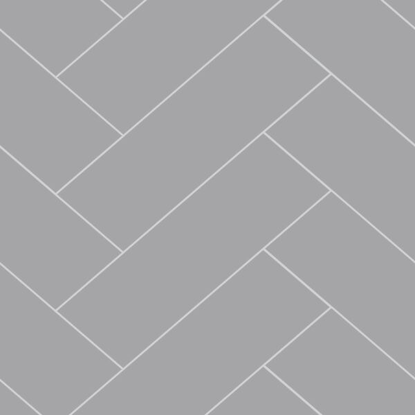 Fibo Medium Grey Herringbone Tile - Image 3