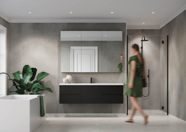 Fibo Grey Concrete Tile - Image 9