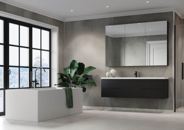 Fibo Grey Concrete Tile - Image 8