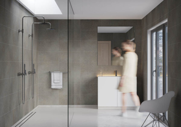 Fibo Grey Concrete Tile - Image 5