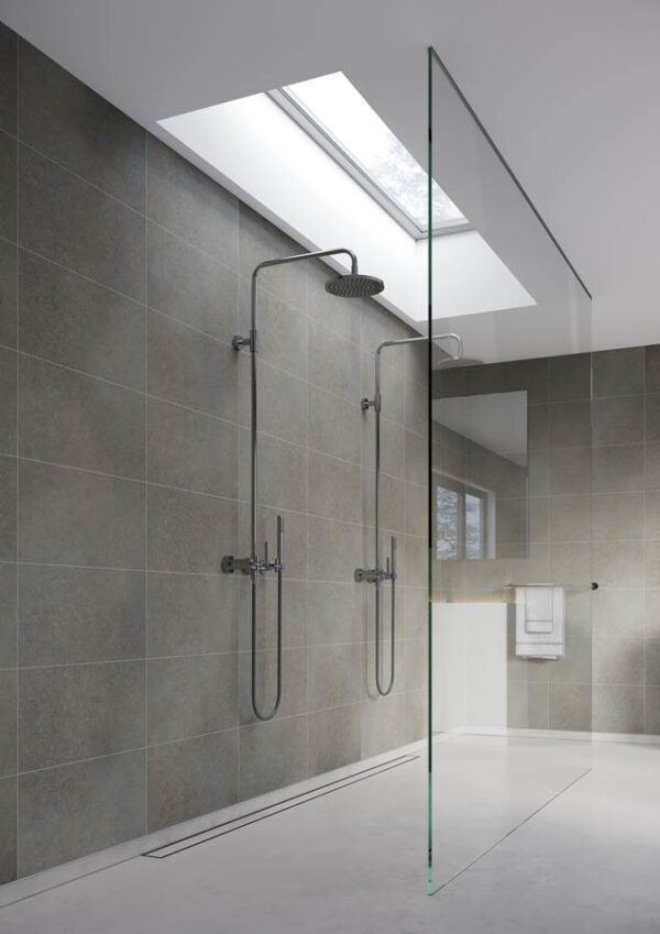 Fibo Grey Concrete Tile - Image 4