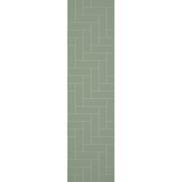 Fibo Olive Green Straight Herringbone Tile - Image 2