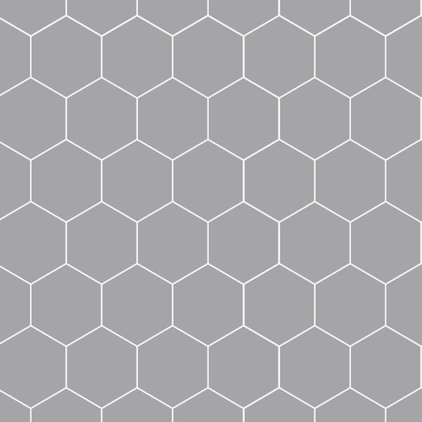 Fibo Medium Grey Hexagon Tile - Image 3