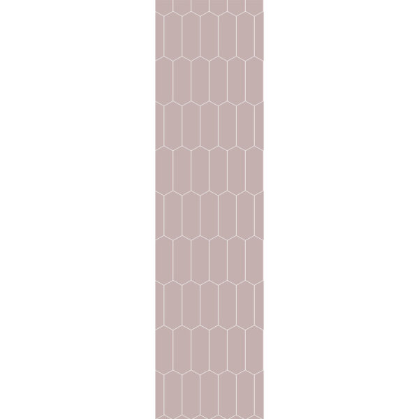 Fibo Dusky Pink Elongated Hexagon Tile - Image 2