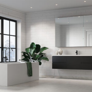 Fibo White Silk Brick Tile