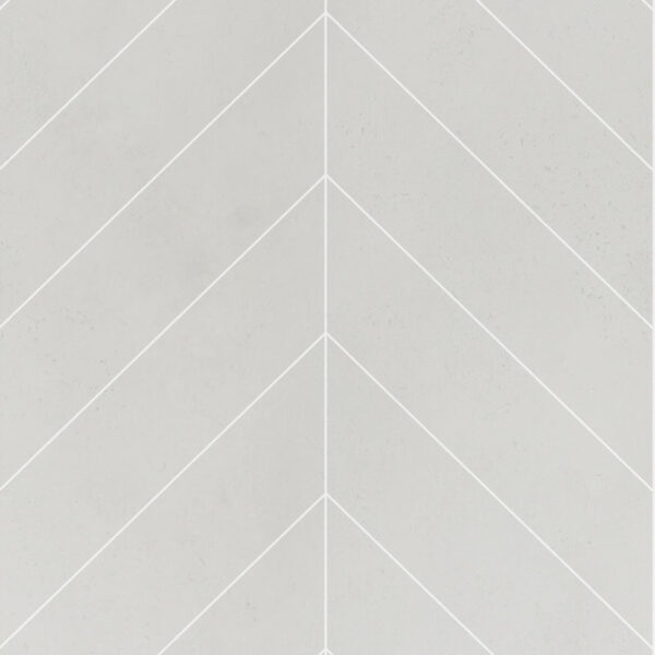 Fibo Grey Cement Chevron Tile - Image 4