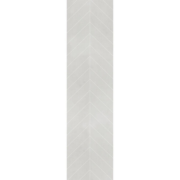 Fibo Grey Cement Chevron Tile - Image 3