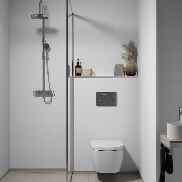 Fibo Denver White Straight Herringbone Tile