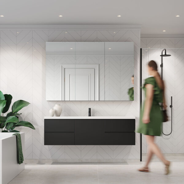 Fibo Denver White Chevron Tile - Image 3
