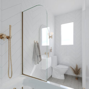 Fibo Denver White Chevron Tile
