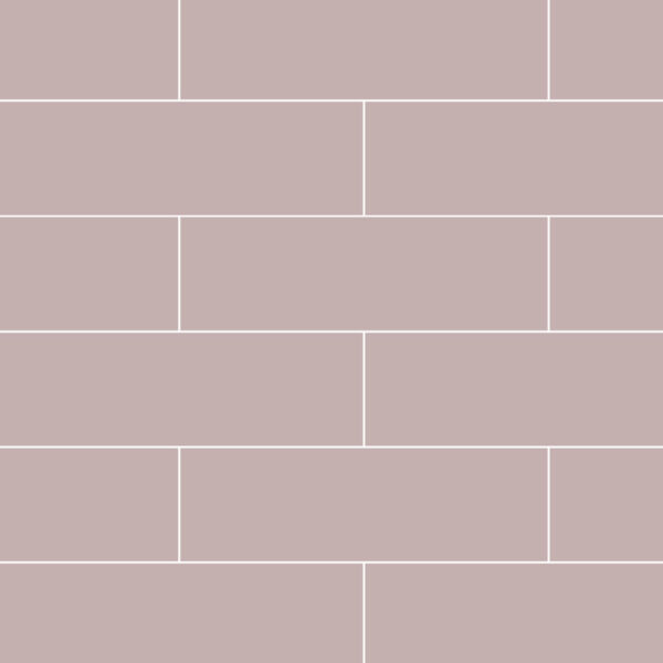 Fibo Dusky Pink Brick Tile - Image 3