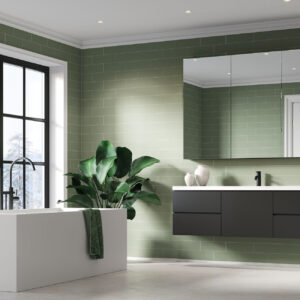 Fibo Olive Green Brick Tile
