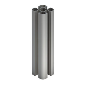 Composite Fencing Aluminum Fence Post Grey 8ft