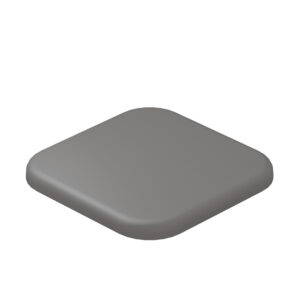 Composite Fencing Aluminum Fence Post Cap Grey