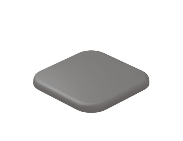 Composite Fencing Aluminum Fence Post Cap Grey